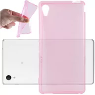 Etui i futerały do telefonów - Etui Do Sony Xperia M4 AQUA Pokrowiec w PRZEZROCZYSTY RÓŻOWY Obudowa Ochronny TPU Silikon Case Cover Cadorabo - miniaturka - grafika 1