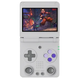 ANBERNIC RG34XXSP Flip Game Console 64GB 128GB TF Card with 11000 Games 3 4 inch 720*480 IPS Screen 30 Emulators 6 Hour - Konsole i gry retro - miniaturka - grafika 1