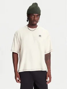 adidas T-Shirt Trefoil Essentials JW0970 Écru Regular Fit - Koszulki męskie - miniaturka - grafika 1
