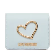 Portfele - Portfel LOVE MOSCHINO JC5506PP1OLQ0701 Błękitny - miniaturka - grafika 1