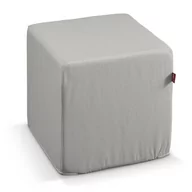 Pufy i podnóżki - Dekoria Dekoria Pufa kostka jasny popiel 40 × 40 × 40 cm Etna 545-705-90 - miniaturka - grafika 1
