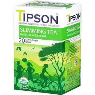 Tipson SLIMMING TEA herbata ziołowa DZIKA RÓŻA ROZMARYN CYNAMON saszetki - 20 x 1,5 g - Herbata - miniaturka - grafika 1