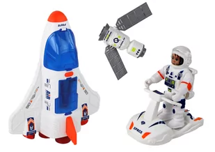 Zestaw Misja Kosmiczna Rakieta Kosmos Statki Space Pojazdy 7 ele - Figurki dla dzieci - miniaturka - grafika 2