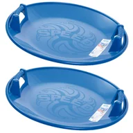 Sanki i ślizgacze - 2x Sanki Talerz zjazdowy okrągły SPEED Ślizg - miniaturka - grafika 1