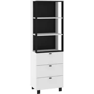 Regały - Regał 3S VEG-11 Vegas MebloCross Dąb Artisan / Czarny Mat - miniaturka - grafika 1