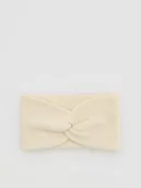 Czapki damskie - Reserved - Opaska na głowę z wełną - kremowy - miniaturka - grafika 1