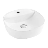 Umywalki - Invena Parla umywalka 40 cm nablatowa okrągła biała CE-41-001 - miniaturka - grafika 1