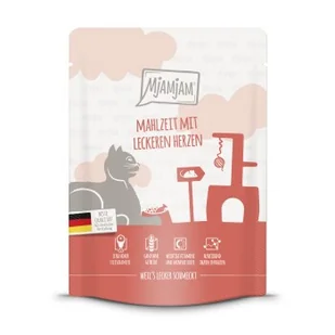 MjAMjAM mokra karma dla kota dorosłego, Quetschie 6x300 g z sercami - Mokra karma dla kotów - miniaturka - grafika 1