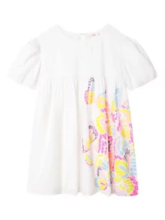 Sukienki i spódniczki dla dziewczynek - Billieblush Sukienka codzienna U12817 Biały Regular Fit - grafika 1
