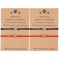 Bransoletki - 4SZT BRANSOLETKA PAMIĄTKOWA KOT PIES PREZENT BRANSOLETKA PAMIĄTKOWA PREZENT - miniaturka - grafika 1