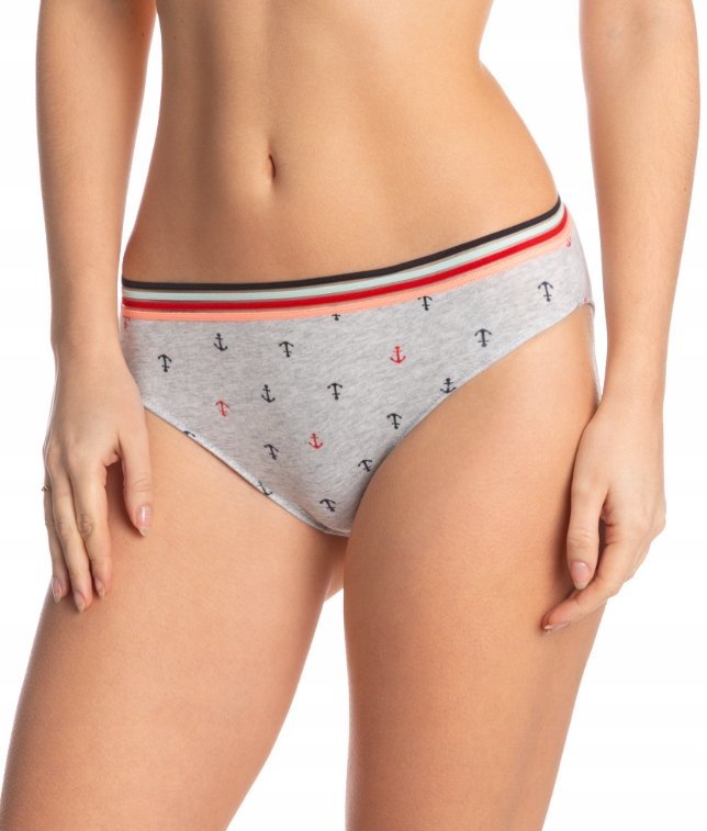 LAMA Figi Damskie Bikini WIELOKOLOROWE r. XL, 2 szt.