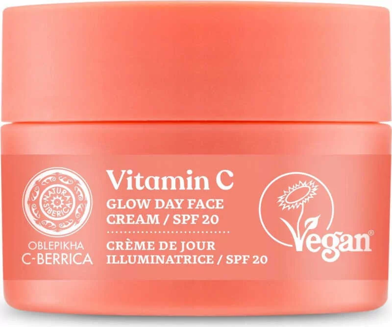 NATURA SIBERICA - OBLEPIKHA C-BERRICA - Vitamin C - Glow Day Face Cream - Rozświetlający krem na dzień SPF20 - 50 ml