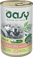 Mokra karma dla psów - Oasy Oasy Pies One Protein Adult Łosoś puszka 400g - miniaturka - grafika 1