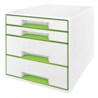 Półki na dokumenty - Leitz INNY Pojemnik Z Szufladami Wow Cube Zielony 135L004 4002432123575 - miniaturka - grafika 1