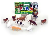 Figurki dla dzieci - Hipo Zwierzęta domowe 12szt w worku 667555 - miniaturka - grafika 1