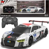 Zabawki zdalnie sterowane - Auto R/C 1:24 Zdalnie Sterowane Sportowe Audi R8 Lms Białe - miniaturka - grafika 1