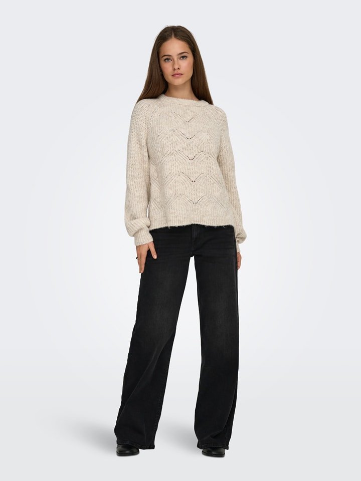 ONLY Sweter w kolorze beżowym