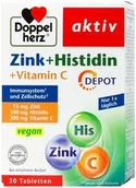Witaminy i minerały - Cynk + histydyna + witamina C, Doppelherz, 30 tabletek - miniaturka - grafika 1