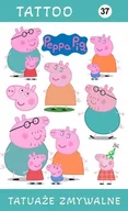 Zabawki kreatywne - Przepiękny Zestaw Tatuaży Zmywalnych Dla Dzieci Świnka Peppa Pig - miniaturka - grafika 1