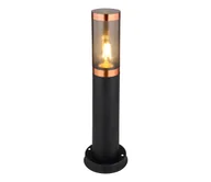 Lampy ogrodowe - Globo 3158BC - Lampa zewnętrzna BOSTON 1xE27/23W/230V IP44 45 cm czarny/miedź - miniaturka - grafika 1