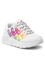 Buty dla dziewczynek - Skechers Sneakersy Love Brights 314061L/WMLT Biały - miniaturka - grafika 1