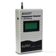 Krótkofalówki - Miernik częstotliwości Gooit GY560 o zakresie pracy od 50MHz do 2.4 GHz - miniaturka - grafika 1