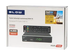 Dekoder tuner dvb-t2 blow 4525 - Tunery DVB-T - miniaturka - grafika 1