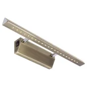 Lampy ścienne - Ideus Kinkiet LAMPA ścienna RITON 03073 OPRAWA metalowa LED 4W galeryjka nad lustro antyczny mosiądz - miniaturka - grafika 1