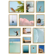 Ramki na zdjęcia - Złote ramki galeria 14 szt. Presto Z GF0001 144x98 cm - miniaturka - grafika 1