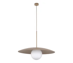 Żyrandol na lince SLATE 1xE27/15W/230V śr. 65 cm beżowy - Lampy sufitowe - miniaturka - grafika 1