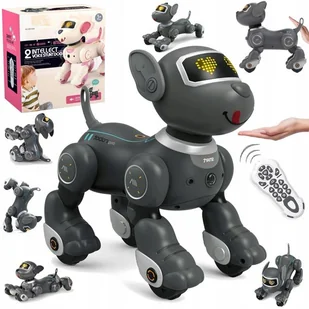 Robot Interaktywny Robo Pies Piesek Zdalnie Sterowany Głosem Pilot Dotyk - Roboty dla dzieci - miniaturka - grafika 1