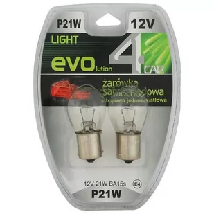 Zestaw żarówek samochodowych P21W 12V 21W BA15s 4CAR - Żarówki samochodowe - miniaturka - grafika 1