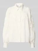 Bluzki damskie - Bluzka o kroju relaxed fit z haftem model ‘ZIMIA’ - miniaturka - grafika 1