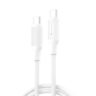 Kable USB - Nowy Kabel Encore Energy 2X Usb-C Przewód Pd Do Ładowania I Transferu Danych 100Cm Biały 60W Md-60Cc1W - miniaturka - grafika 1