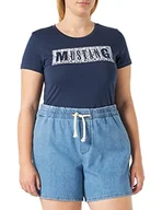 Spodenki damskie - MUSTANG Damskie szorty plażowe, ciemnoniebieskie 320, 25 - miniaturka - grafika 1