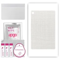 Akcesoria do tabletów i e-booków - folia naklejka skórka strukturalna na TYŁ do Samsung Galaxy Tab S6 Lite 2024 - Tkanina Biała - apgo SKINS - miniaturka - grafika 1