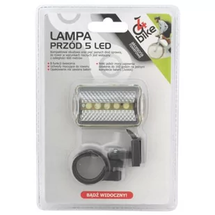 Lampka rowerowa przednia 5LED STD 4bike - Lampki rowerowe - miniaturka - grafika 1