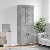 Witryny - vidaXL Witrynka, szarość betonu 69,5x34x180 cm materiał drewnopochodny - miniaturka - grafika 1