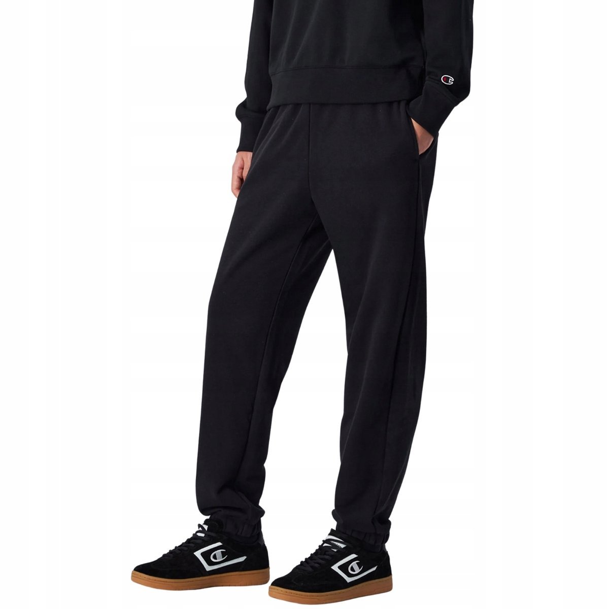 Spodnie damskie Champion Elastic Cuff Pants czarne 117790 KK001 M