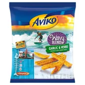 Frytki - Aviko Wavy Blends Garlic & Herbs Przyprawione falowane frytki ziemniaczane 600 g - miniaturka - grafika 1
