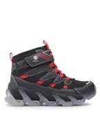 Buty dla chłopców - Skechers Trzewiki Flash Breeze 400131L/BKRD Czarny - miniaturka - grafika 1