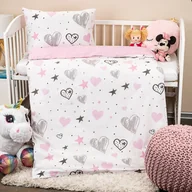 Pościel dla dzieci - 4Home Bawełniana pościel dziecięca do łóżeczka Little heart, 100 x 135 cm, 40 x 60, 100 x 135 cm, 40 x 60 cm - miniaturka - grafika 1