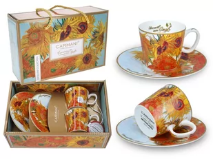 Kpl. 2 filiżanek espresso - V. van Gogh, Słoneczniki (CARMANI) - Kubki - miniaturka - grafika 1