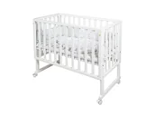 Łóżeczka i kojce - Roba Łóżeczko dostawne 3w1 Biały - miniaturka - grafika 1