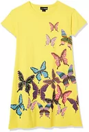 Sukienki - Desigual Dziecięca sukienka z dzianiny ARI, żółty, 5-6 Lata - miniaturka - grafika 1