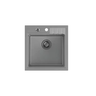 QUADRON Zlewozmywak granitowy szary PETER 110 HCQP5052SZK - Zlewozmywaki - miniaturka - grafika 1