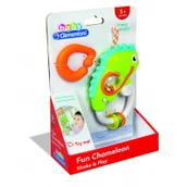 Grzechotki dla dzieci - Clementoni Interaktywna grzechotka Kameleon 17363 - miniaturka - grafika 1