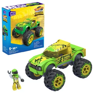 Mattel Klocki plastikowe Hot Wheels Monster Trucks Gunkster HDJ94 HDJ94 - Klocki - miniaturka - grafika 2