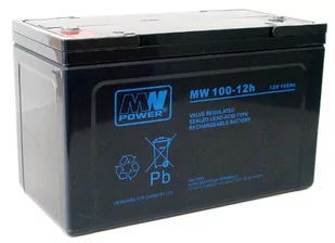 MW Power Akumulator AGM MWP 100-12h 12V 100A MWP 100-12h - Akumulatory ogólnego zastosowania - miniaturka - grafika 1