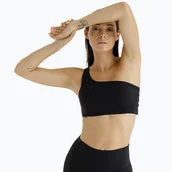 Bielizna sportowa damska - Biustonosz do jogi Joy In Me Heat Ribbed black - miniaturka - grafika 1